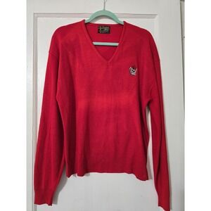 Vintage Custom Aire University Of Georgia Red Sweater Size Large *Flaw - FADING*